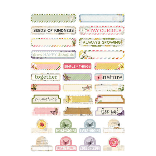 Simple Stories - Simple Vintage Meadow Flowers Collection - Sticker Book