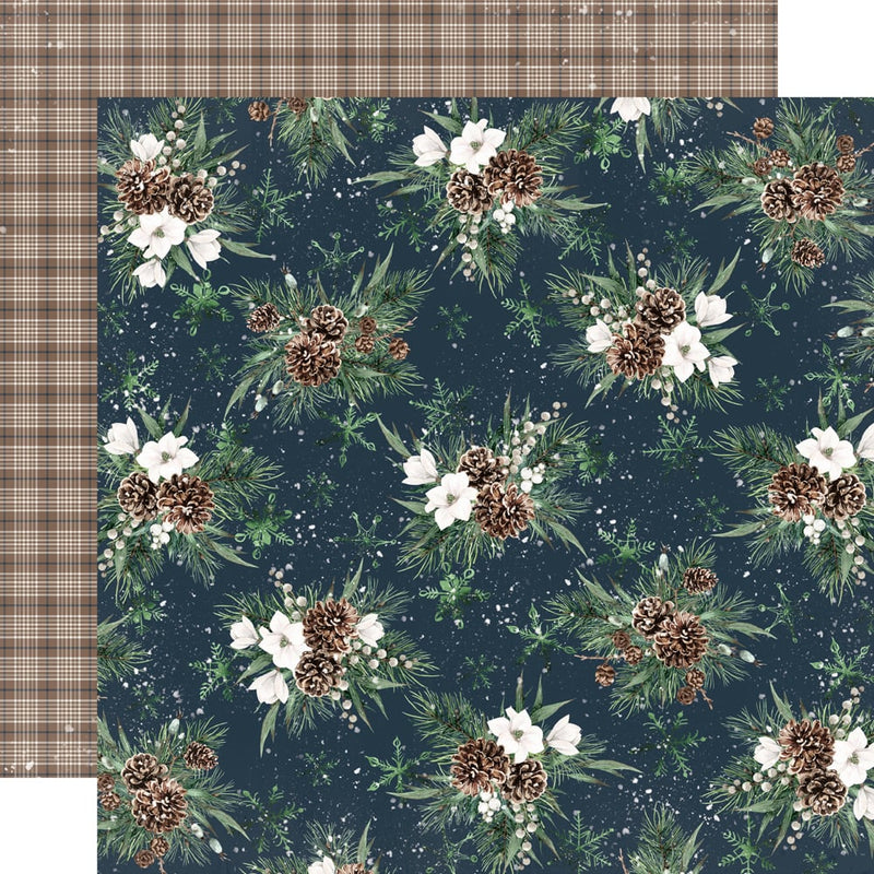 Simple Stories - Simple Vintage Fresh Snow Collection - 12 x 12 Double Sided Paper - Snug and Warm