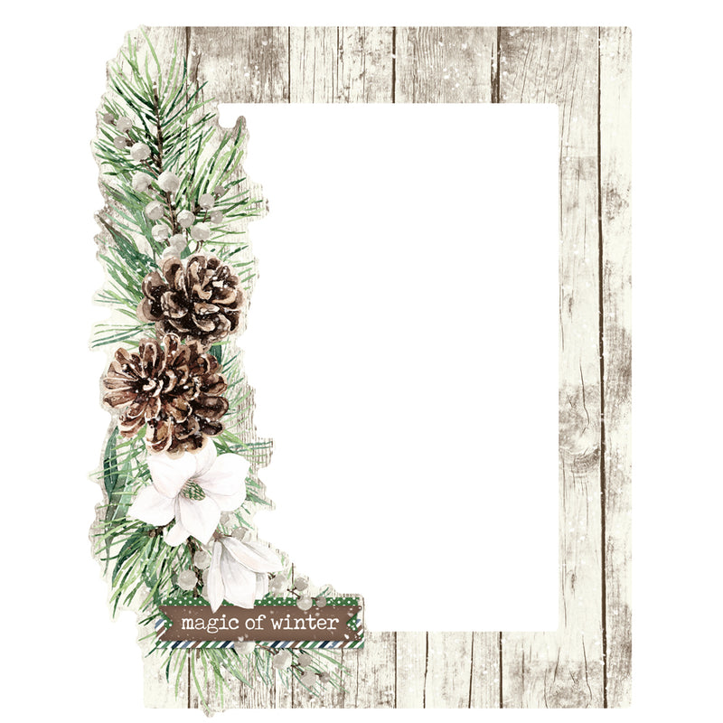 Simple Stories - Simple Vintage Fresh Snow Collection - Chipboard Frames