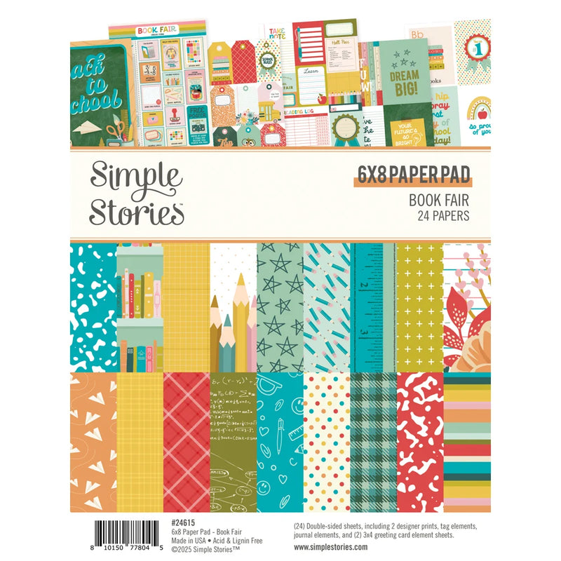 Simple Stories - Book Fair Collection - 6 x 8 Paper Pad