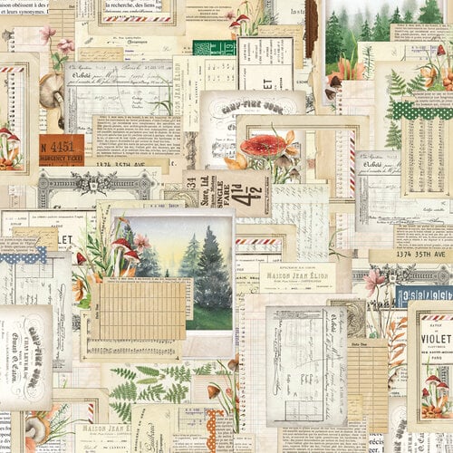 Simple Stories - Simple Vintage Woodlands Collection - 12 x 12 Double Sided Paper - View From Here