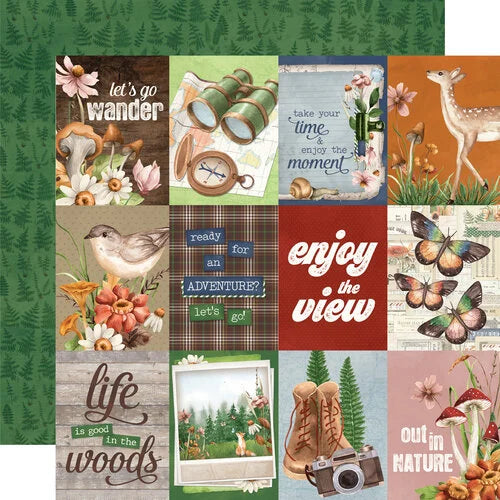 Simple Stories - Simple Vintage Woodlands Collection - 12 x 12 Double Sided Paper - 3 x 4 Elements