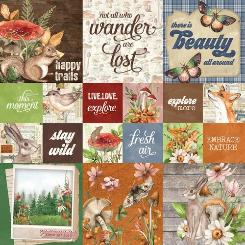 Simple Stories - Simple Vintage Woodlands Collection - 12 x 12 Double Sided Paper - 2 x 2 And 4 x 4 Elements
