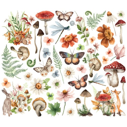 Simple Stories - Simple Vintage Woodlands Collection - Floral Bits And Pieces