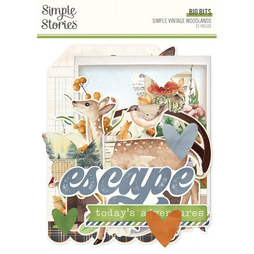 Simple Stories - Simple Vintage Woodlands Collection - Big Bits And Pieces