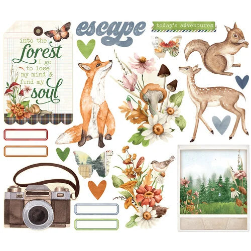 Simple Stories - Simple Vintage Woodlands Collection - Big Bits And Pieces