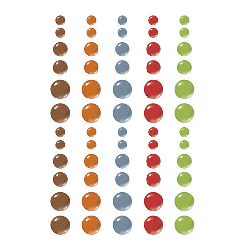Simple Stories - Simple Vintage Woodlands Collection - Glossy Enamel Dots