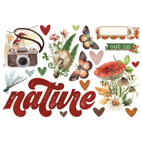 Simple Stories - Simple Vintage Woodlands Collection - Simple Pages - Page Pieces