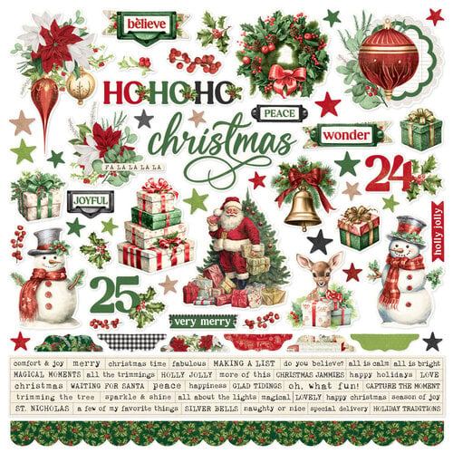 Simple Stories - Simple Vintage Believe - 12 x 12 Cardstock Stickers