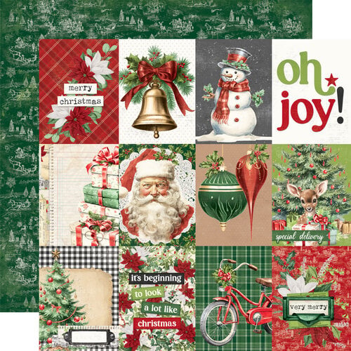 Simple Stories - Simple Vintage Believe - 12x12 Double Sided Paper - 3x4 Elements