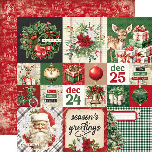 Simple Stories - Simple Vintage Believe - 12x12 Double Sided Paper - 2x2 And 4x4 Elements