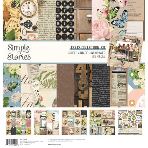 Simple Stories - Simple Vintage Junk Drawer - 12 x 12 Collection Kit