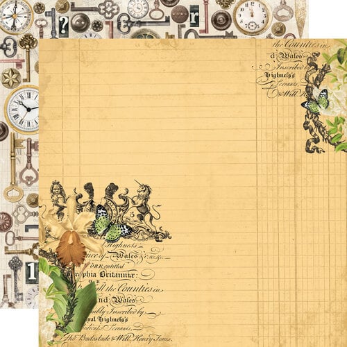 Simple Stories - Simple Vintage Junk Drawer - 12 x 12 Double Sided Paper - Simple Pleasures