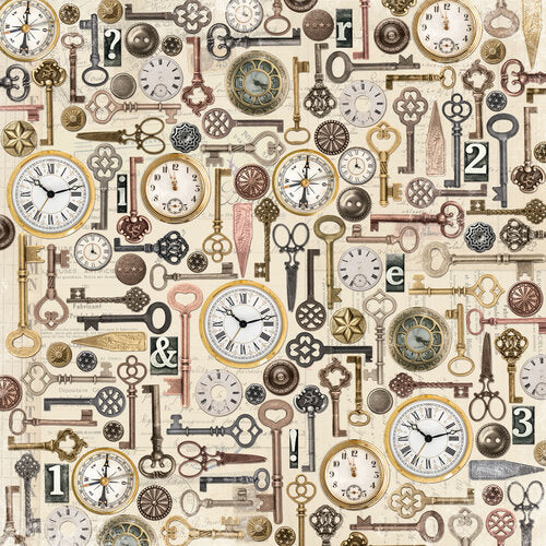Simple Stories - Simple Vintage Junk Drawer - 12 x 12 Double Sided Paper - Simple Pleasures