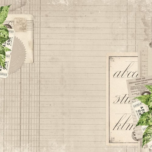 Simple Stories - Simple Vintage Junk Drawer - 12 x 12 Double Sided Paper - Timeless Moments