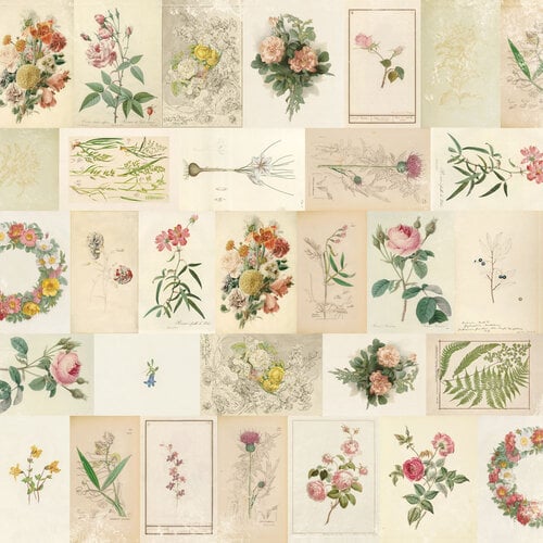 Simple Stories - Simple Vintage Junk Drawer - 12 x 12 Double Sided Paper - All The Possibilities