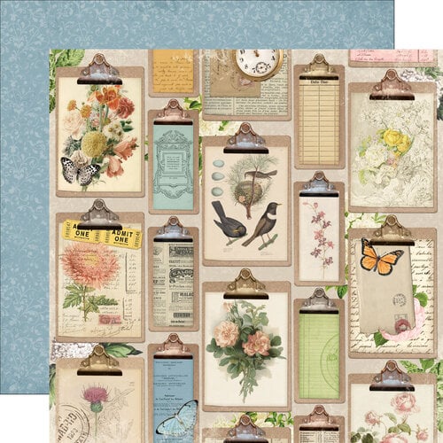 Simple Stories - Simple Vintage Junk Drawer - 12 x 12 Double Sided Paper - Small Things