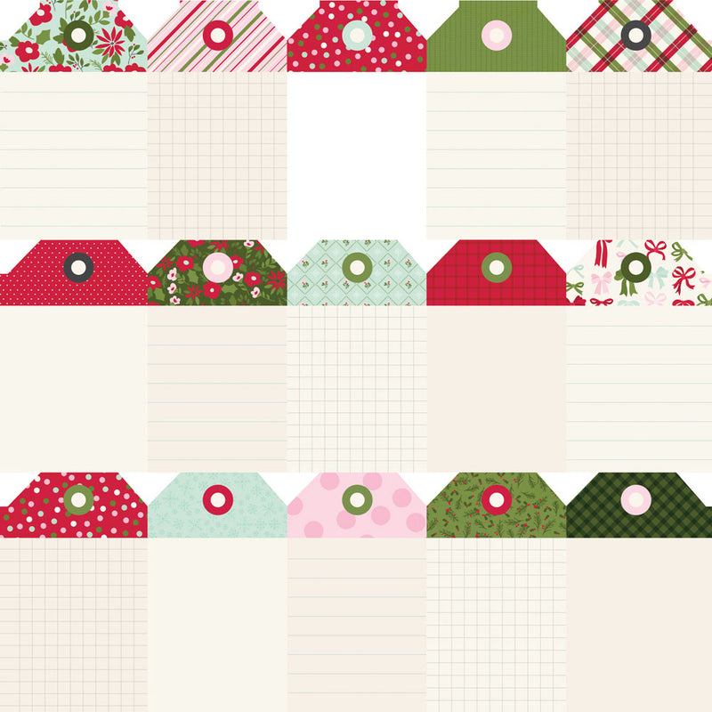 Simple Stories - Kringle & Co. - 12 x 12 Double Sided Paper - Tag Elements