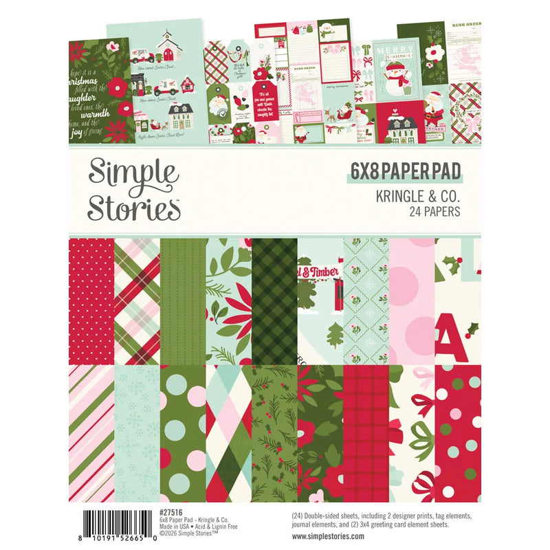 Simple Stories - Kringle & Co. - 6 x 8 Paper Pad