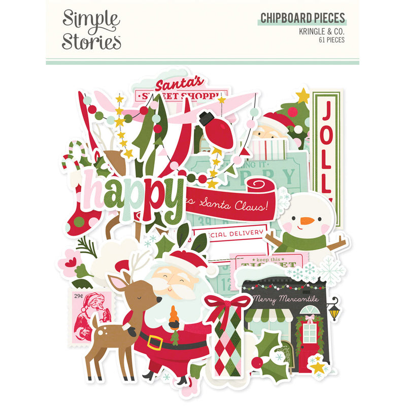 Simple Stories - Kringle & Co. - Chipboard Pieces