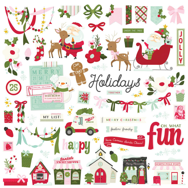 Simple Stories - Kringle & Co. - Chipboard Pieces