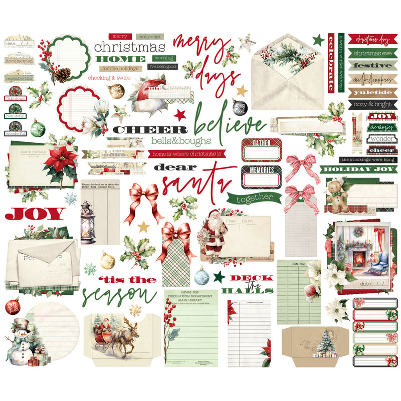 Simple Stories - Simple Vintage Old-Fashioned Christmas - Journal Bits And Pieces
