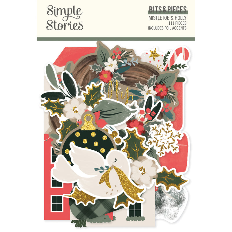 Simple Stories - Mistletoe & Holly - Bits And Pieces
