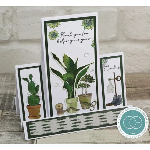 Craft Consortium - Botany Boutique Collection - Clear Photopolymer Stamps - Cactus