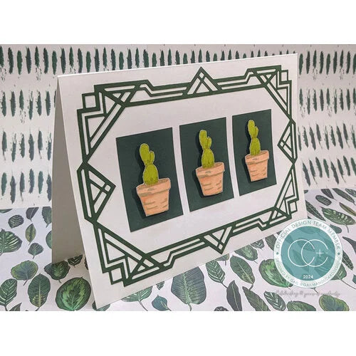 Craft Consortium - Botany Boutique Collection - Clear Photopolymer Stamps - Cactus