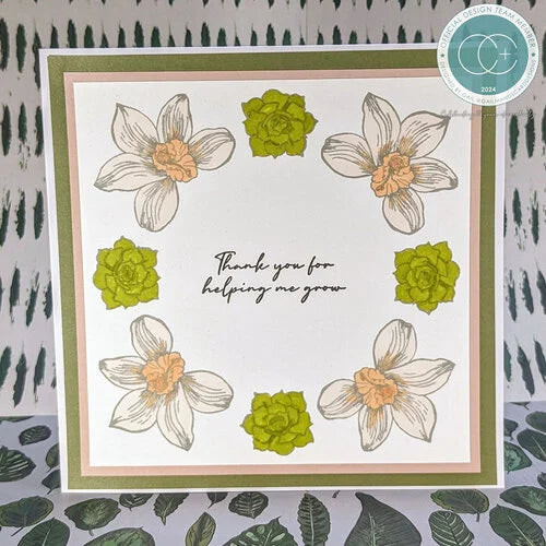 Craft Consortium - Botany Boutique Collection - Clear Photopolymer Stamps - Orchid