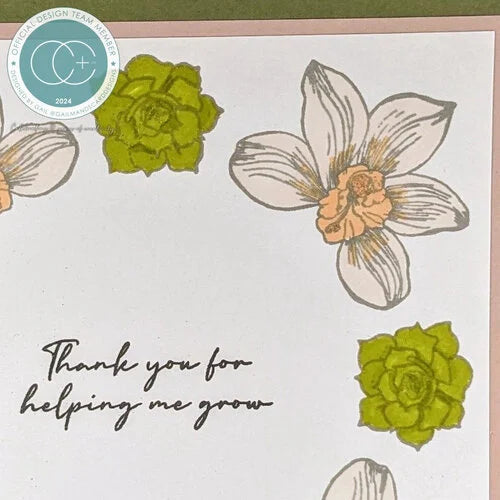 Craft Consortium - Botany Boutique Collection - Clear Photopolymer Stamps - Orchid