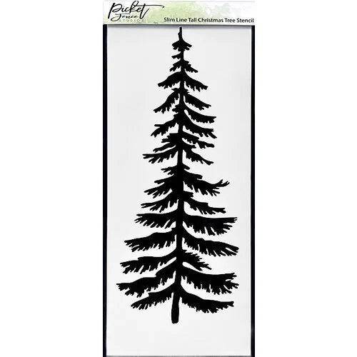 Picket Fence Studios - 4 x 10 Stencils - Slimline - Tall Christmas Trees