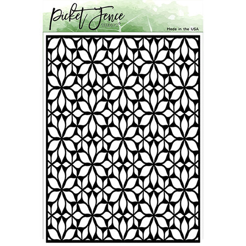 Picket Fence Studios - 6 x 8 Stencils - Lots Of Blossom