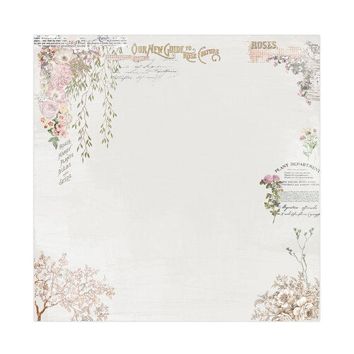 Prima - The Plant Department Collection - 12 x 12 Double Sided Paper - Secret Garden Door