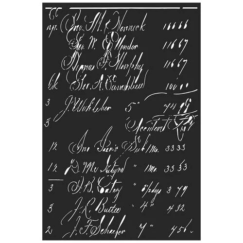 Prima Marketing - Finnabair Collection - Stencils - Calculations