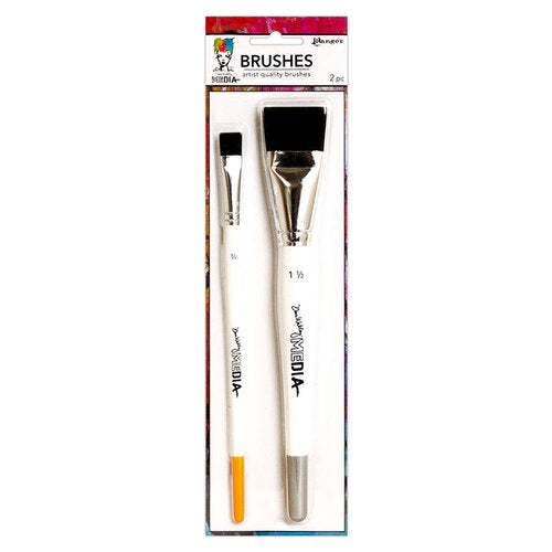 Ranger Ink - Dina Wakley Media - Synthetic Bristle Brush - 2 Pack