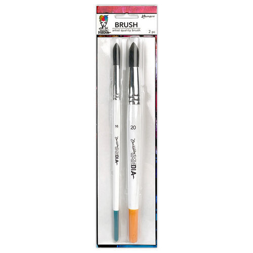 Ranger Ink - Dina Wakley Media - Round Brush Set - Number 16 and 20