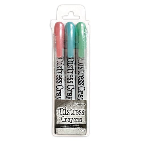 Ranger Ink - Tim Holtz - Christmas - Distress Crayons - Pearl - Set 6