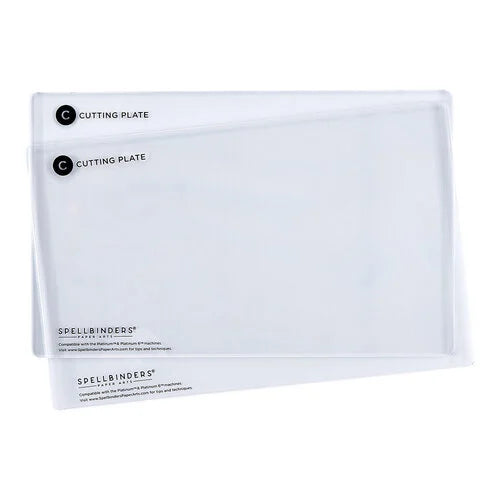 Spellbinders - Platinum 6 Die Cutting Machine - Universal Plate System - Extended Cutting Plates - Clear - 2 Pack