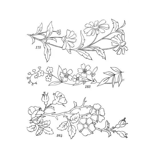 Stampers Anonymous - Tim Holtz - Cling Mounted Rubber Stamp Set - Embroidery