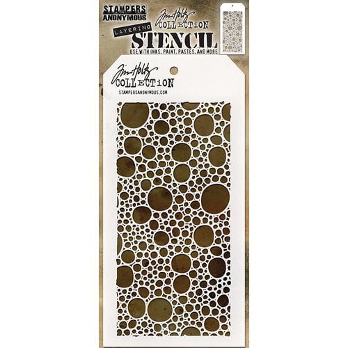 Stampers Anonymous - Tim Holtz - Layering Stencil - Bubbles