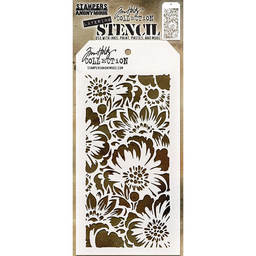 Stampers Anonymous - Tim Holtz - Layering Stencils - Bouquet