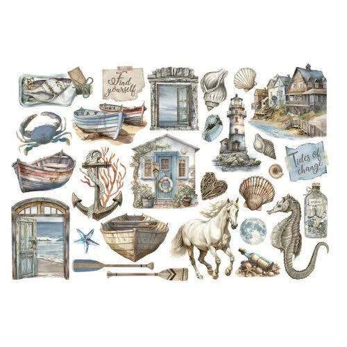 Stamperia - Silent Sea Collection - Ephemera