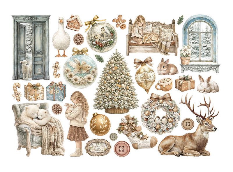 Stamperia - White Christmas - Ephemera
