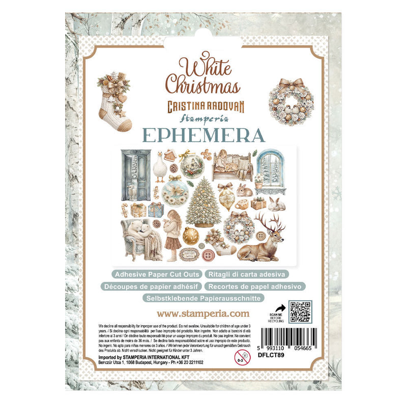 Stamperia - White Christmas - Ephemera