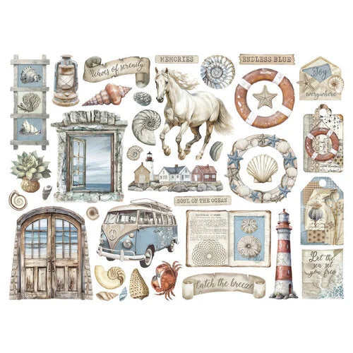 Stamperia - Silent Sea Collection - Assorted Die Cuts