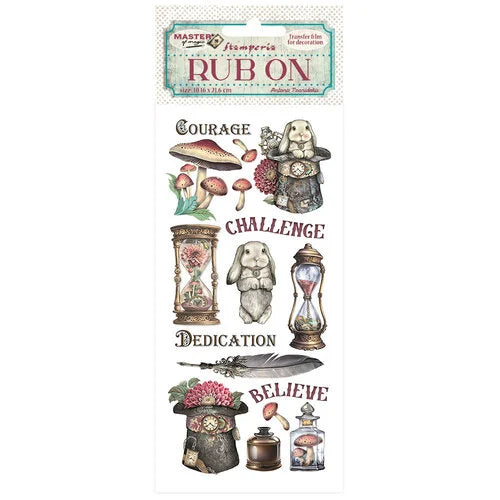 Stamperia - Master Of Magic Collection - Rub-On Transfers - Rabbit