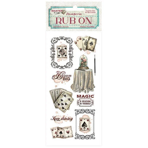 Stamperia - Master Of Magic Collection - Rub-On Transfers - Cartomagic