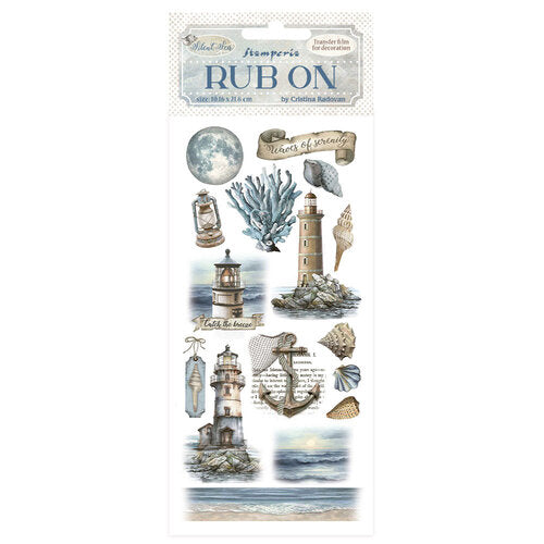 Stamperia - Silent Sea Collection - Rub-On Transfers - Lighthouse