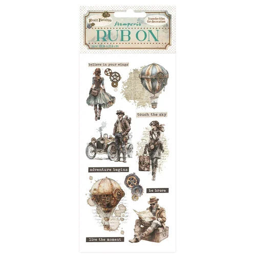 Stamperia - Voyage Fantastique - Rub-On Transfers - Explorers